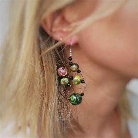 Pendientes redondos verde Continuara.org