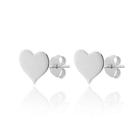 Pendientes rodio corazon Continuara.org