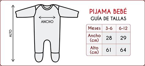 Pijama bebe talla Continuara.org