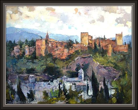 Pintura alhambra granada Continuara.org