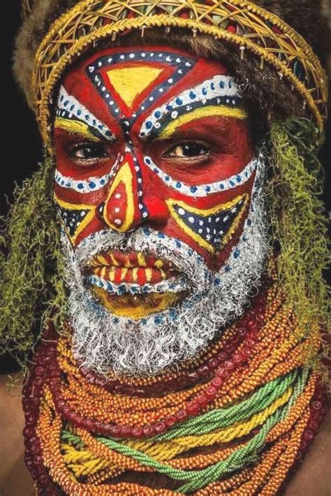 Pintura retrato tribal Continuara.org