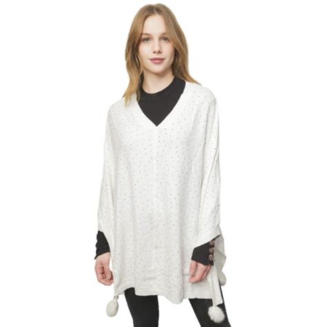 Poncho blanco zara Continuara.org