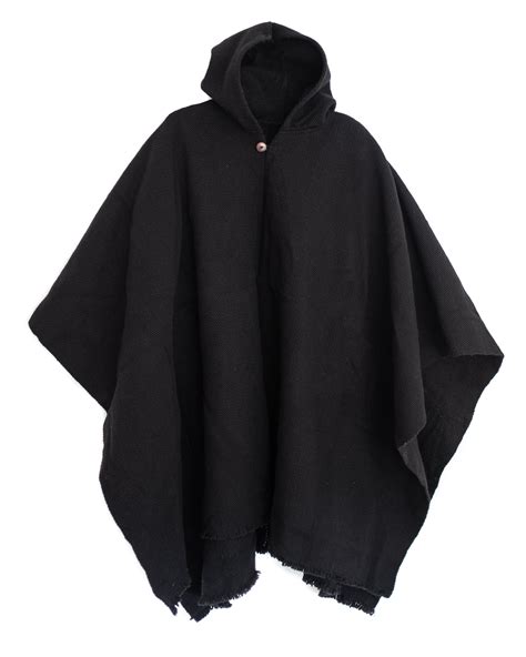 Poncho color negro Continuara.org