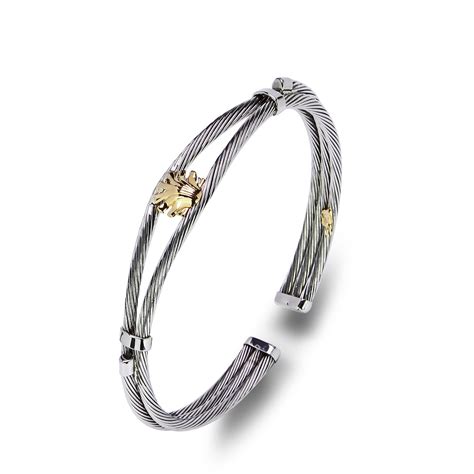 Pulsera acero oro Continuara.org