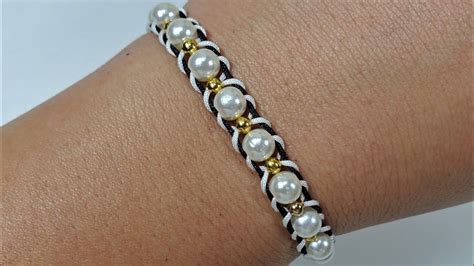 Pulsera hilos perlas Continuara.org