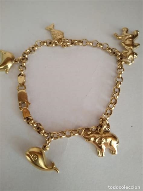Pulsera oro colgantes Continuara.org