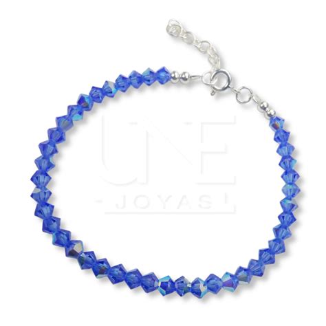 Pulsera plata cristal Continuara.org
