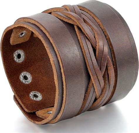 Pulseras cuero metal Continuara.org