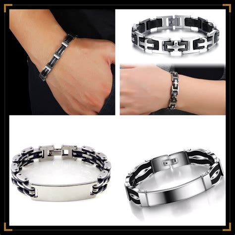 Pulseras hombres acero Continuara.org