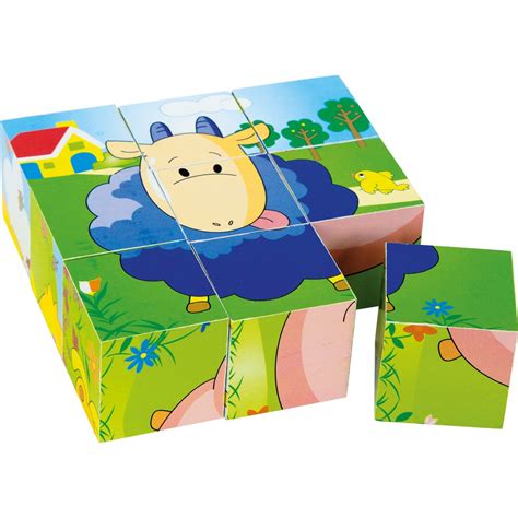 Puzzle cubos animales Continuara.org