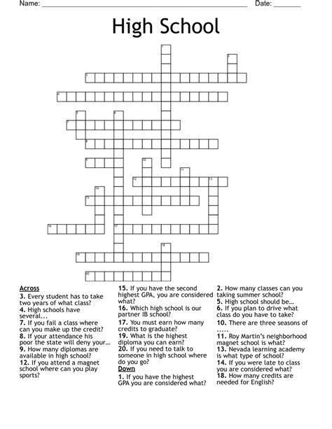 Puzzle high school Continuara.org