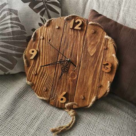 Reloj artesania madera Continuara.org