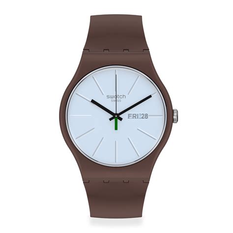 Reloj marron swatch Continuara.org