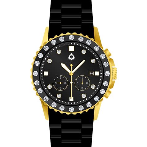 Reloj negro dorado Continuara.org