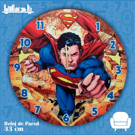 Reloj pared superman Continuara.org