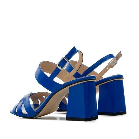 Sandalias azules piel Continuara.org