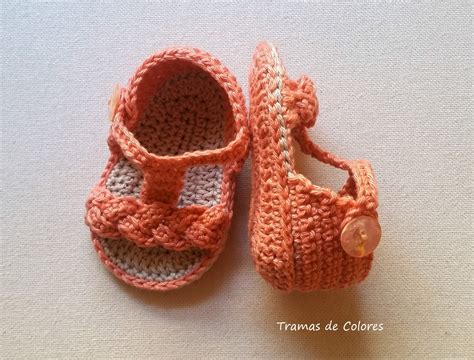 Sandalias bebe tejidas Continuara.org