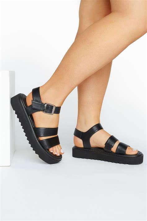 Sandalias negras talla Continuara.org