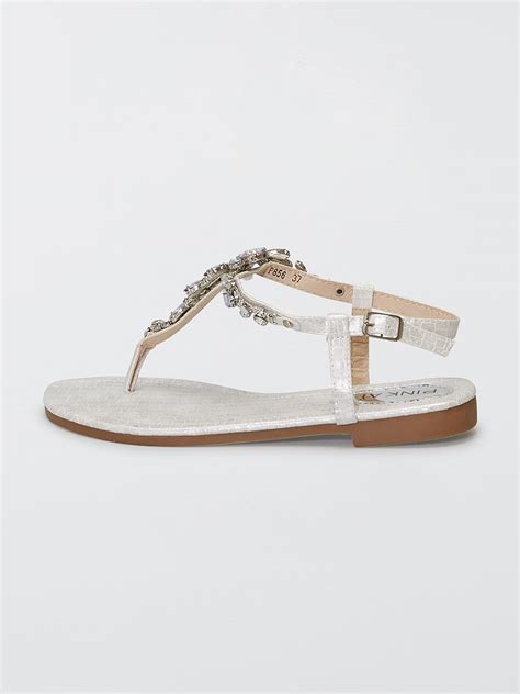 Sandalias pedreria talla Continuara.org