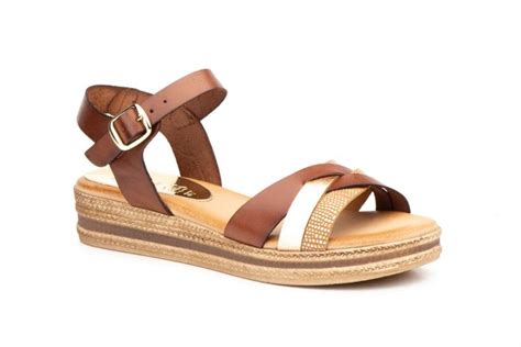 Sandalias piel marca Continuara.org