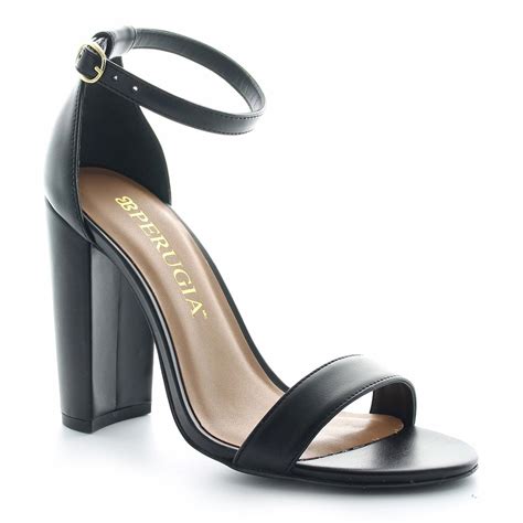 Sandalias tacon negros Continuara.org