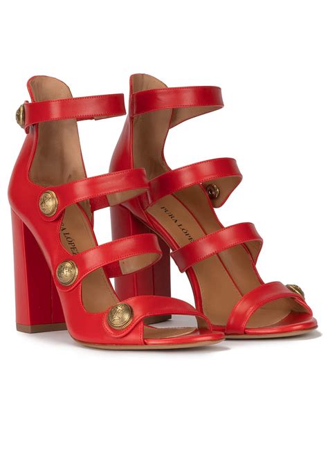 Sandalias tacon rojas Continuara.org