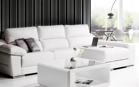 Sofa piel blanca Continuara.org