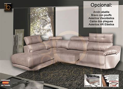 Sofa polipiel cheslong Continuara.org