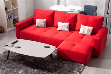 Sofa rojo chaise Continuara.org