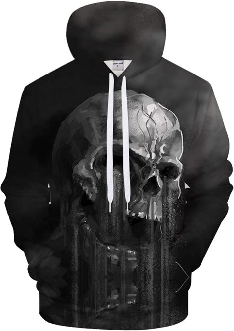 Sudadera calavera capucha Continuara.org