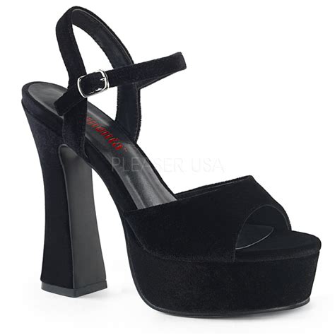 Tacones negros terciopelo Continuara.org