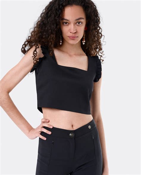 Top negro talla Continuara.org