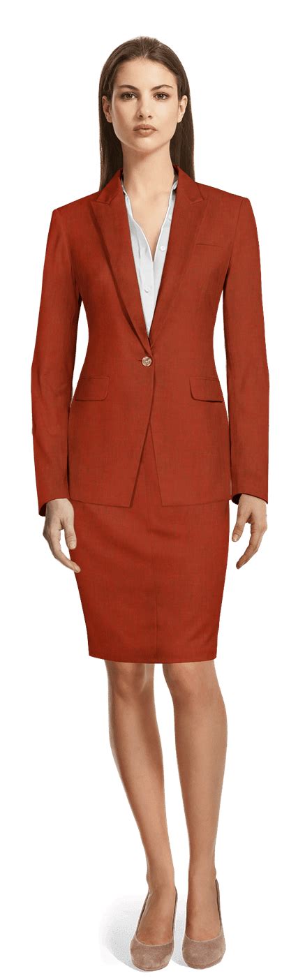 Traje falda rojo Continuara.org