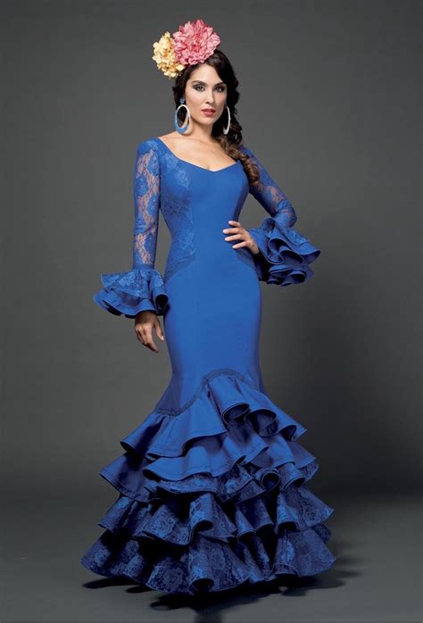 Traje flamenca azul Continuara.org