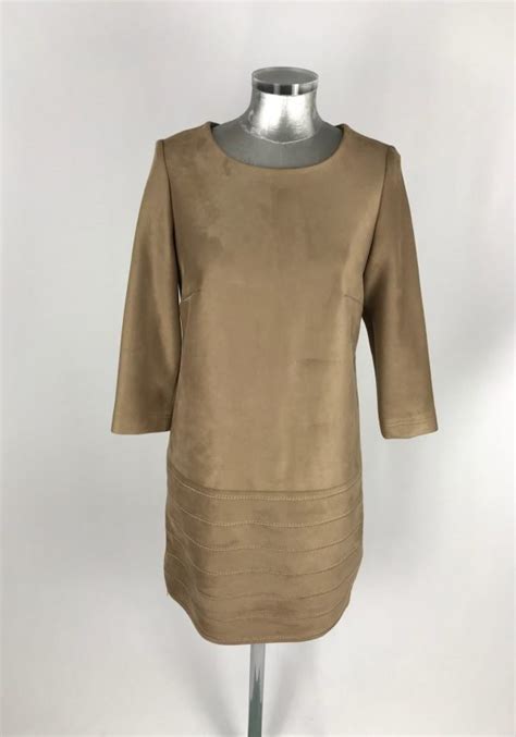 Vestido antelina beige Continuara.org
