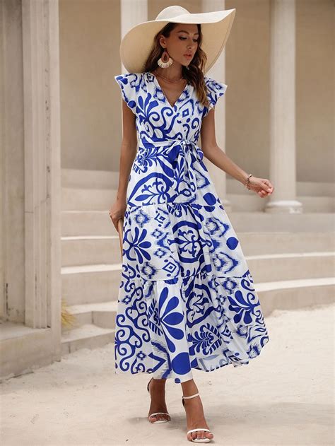 Vestido azul blanco Continuara.org