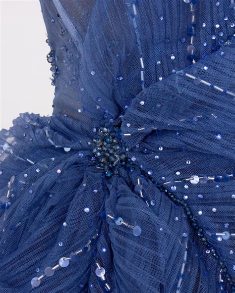 Vestido azul detalle Continuara.org