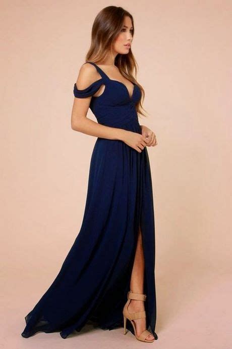Vestido azul oscuro Continuara.org