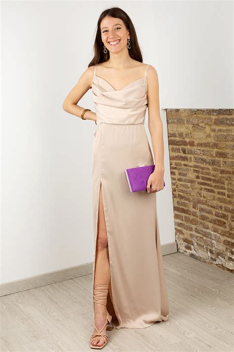 Vestido beige talla Continuara.org