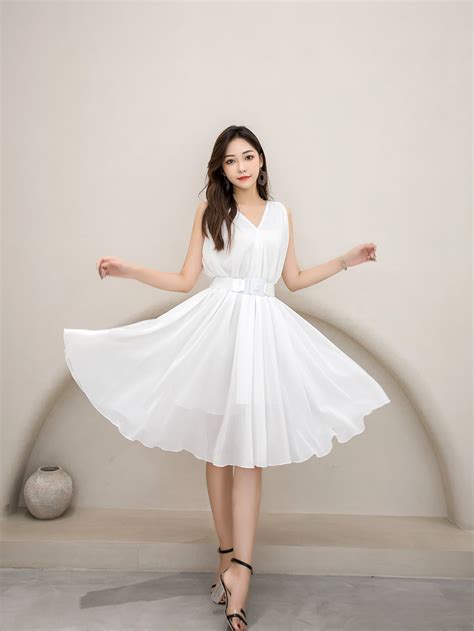 Vestido blanco gasa Continuara.org