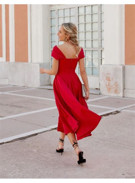 Vestido coctel escote Continuara.org