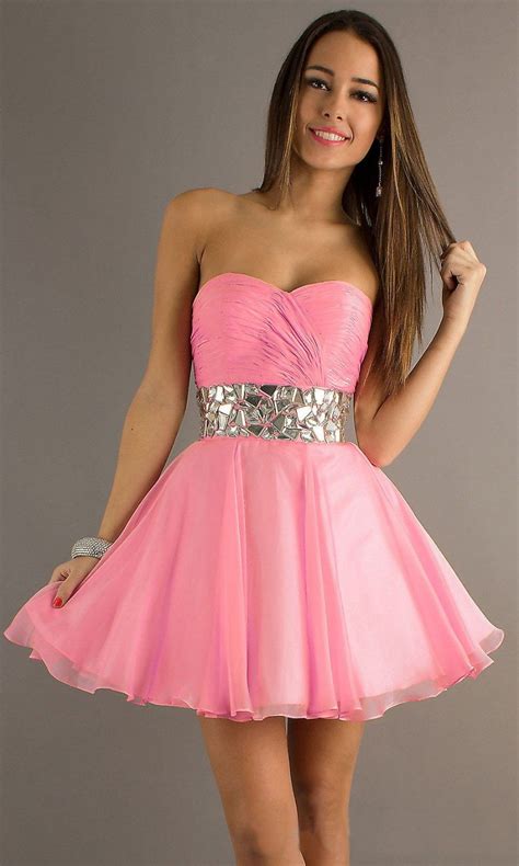 Vestido corto rosa Continuara.org