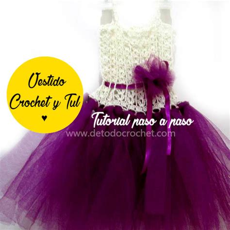 Vestido crochet tul Continuara.org