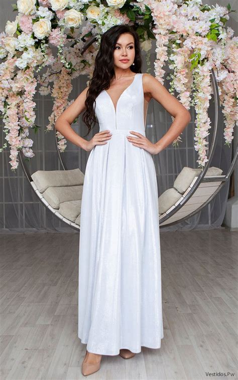 Vestido fiesta blanco Continuara.org