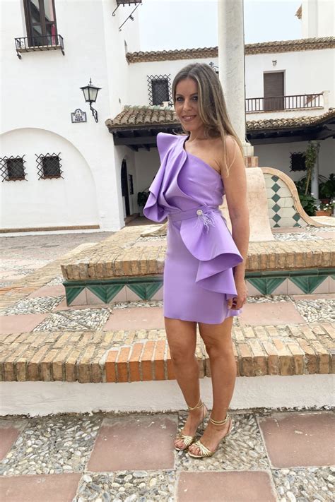 Vestido fiesta malva Continuara.org