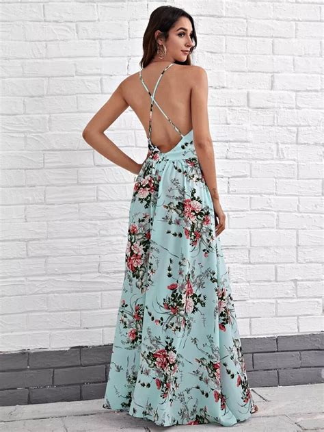 Vestido floral espalda Continuara.org