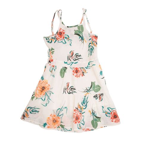 Vestido flores blanco Continuara.org