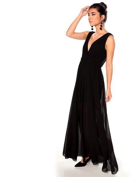 Vestido gasa negro Continuara.org