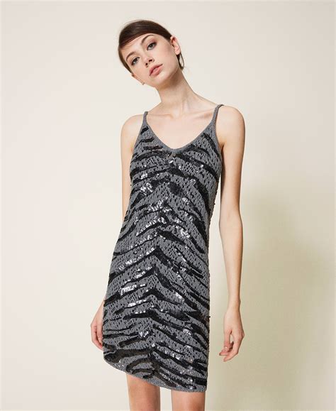 Vestido lentejuelas animal Continuara.org