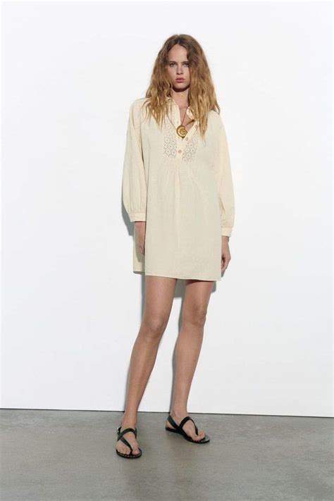 Vestido lino zara Continuara.org